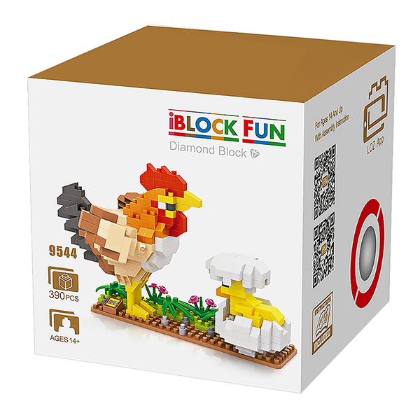 Sunshine Rooster |  3d puzzle | nano blocks | brickcenter.myshopify.com
