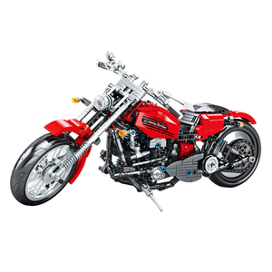 Red Harley Motorcycle |  3d puzzle | nano blocks | brickcenter.myshopify.com