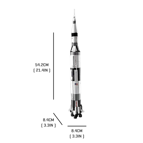 Saturn V Rocket |  3d puzzle | nano blocks | brickcenter.myshopify.com