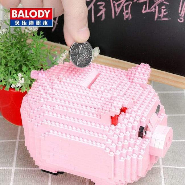 Piggy Bank |  3d puzzle | nano blocks | brickcenter.myshopify.com