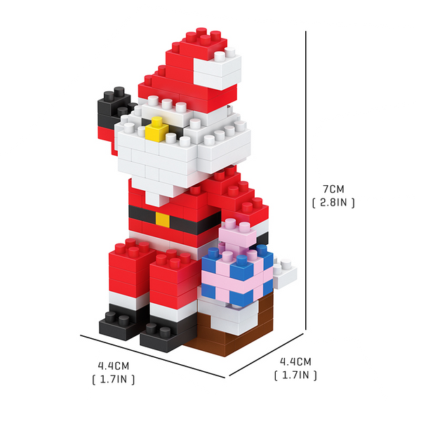 Little Santa and Rudolph Set |  3d puzzle | nano blocks | brickcenter.myshopify.com