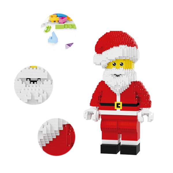 Cool Santa Claus |  3d puzzle | nano blocks | brickcenter.myshopify.com