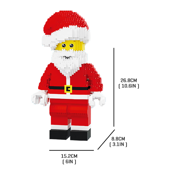 Cool Santa Claus |  3d puzzle | nano blocks | brickcenter.myshopify.com