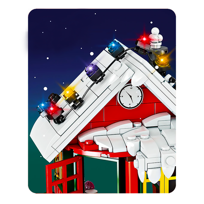 Santa's Christmas Chimney House - Block Center 