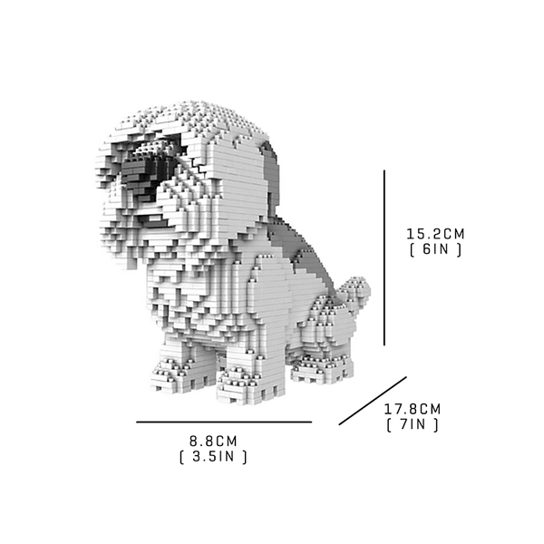 Sheep dog |  3d puzzle | nano blocks | brickcenter.myshopify.com