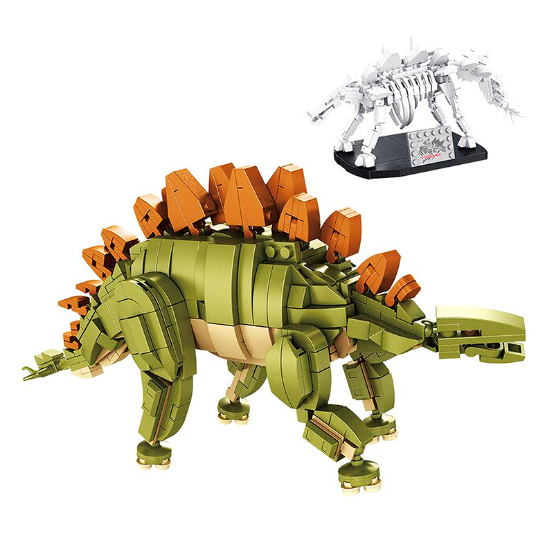 Strong Stegosaurus |  3d puzzle | nano blocks | brickcenter.myshopify.com