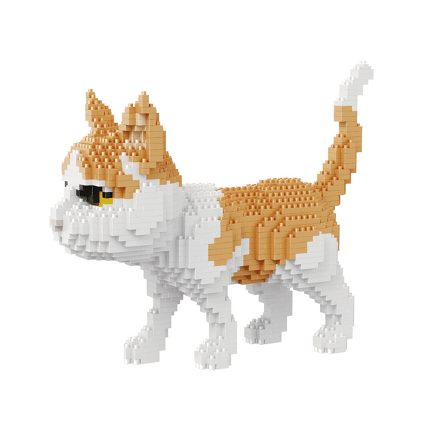 Tabby Cat |  3d puzzle | nano blocks | brickcenter.myshopify.com