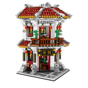 Ancient China Tea House |  3d puzzle | nano blocks | brickcenter.myshopify.com