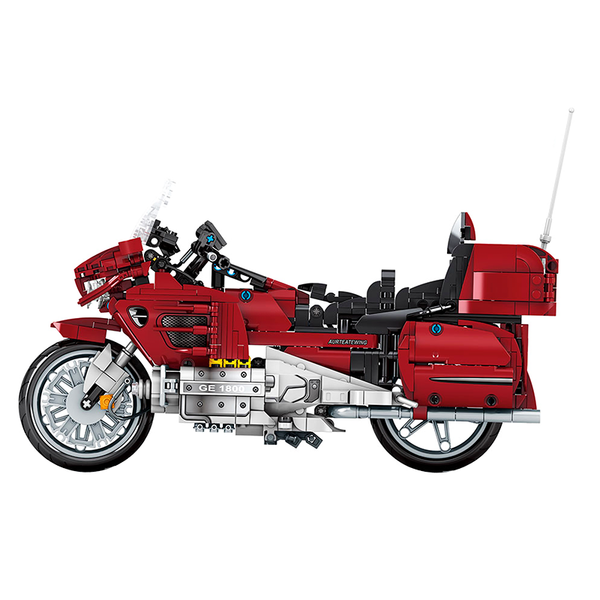 Red Touring Motorcycle |  3d puzzle | nano blocks | brickcenter.myshopify.com