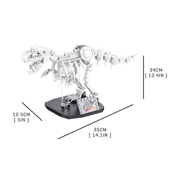 Fierce Brown T-Rex |  3d puzzle | nano blocks | brickcenter.myshopify.com
