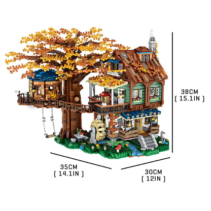 2 in 1 Spring and Autumn Tree House - Block Center 