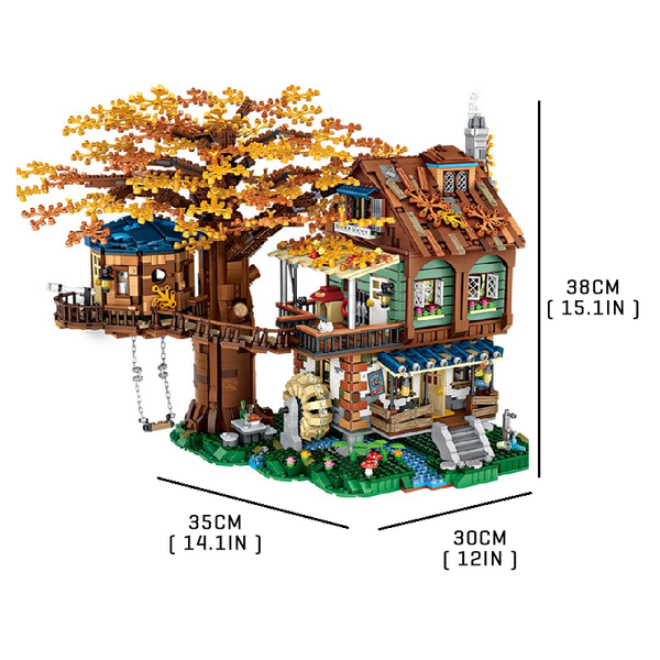 2 in 1 Spring and Autumn Tree House |  3d puzzle | nano blocks | brickcenter.myshopify.com