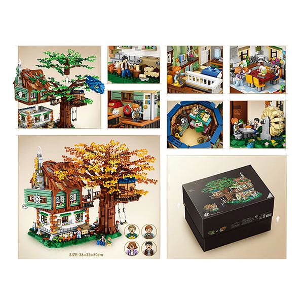 2 in 1 Spring and Autumn Tree House |  3d puzzle | nano blocks | brickcenter.myshopify.com