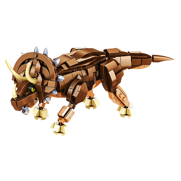 Brave Triceratops |  3d puzzle | nano blocks | brickcenter.myshopify.com