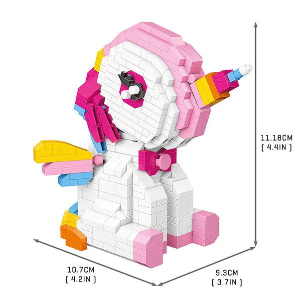 Magical Unicorn |  3d puzzle | nano blocks | brickcenter.myshopify.com