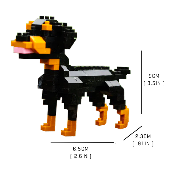Little Rottweiler |  3d puzzle | nano blocks | brickcenter.myshopify.com
