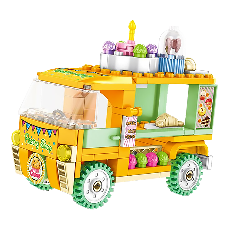 Fluffy Pastry Truck |  3d puzzle | nano blocks | brickcenter.myshopify.com