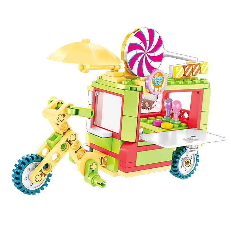Fun Lollipop Truck |  3d puzzle | nano blocks | brickcenter.myshopify.com